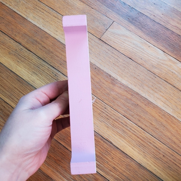 Letter P plaid wood tabletop decor NWT - Picture 5 of 7